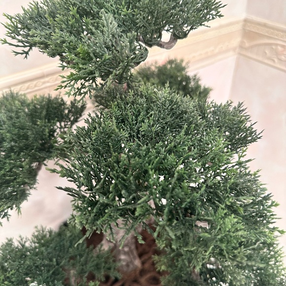 Artificial Elegant Bonsai Pine Tree Plastic Simulation Potted Plant Decorative - Picture 3 of 16